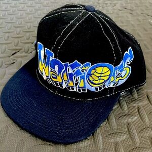 Custom Graffiti Golden State Warriors Snapback hat - MODERN - NOT VINTAGE